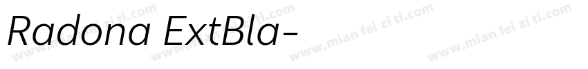 Radona ExtBla字体转换